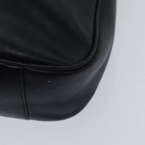 GUCCI Bamboo Hand Bag Leather 2way Black Auth th5241 - Picture 9 of 16